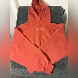 Vitality Balance Athletica Coral Cropped Hoodie- Size XL